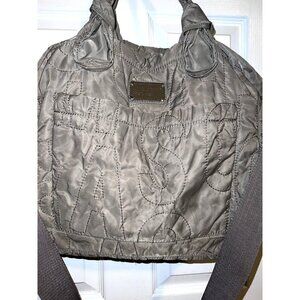 MARC BY MARC JACOBS Workwear Tote Quilted Gray Nylon Pretty Eliza Diaper Bag